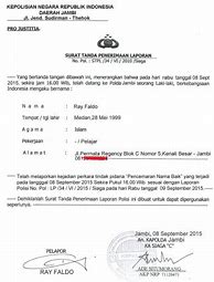 Contoh Surat Laporan Ke Polisi Tentang Pencemaran Nama Baik